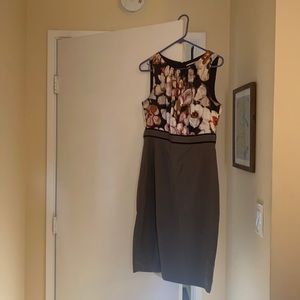 Silky floral top dress Tahari